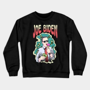 Joe Biden Rich Eating Ice Cream Crewneck Sweatshirt